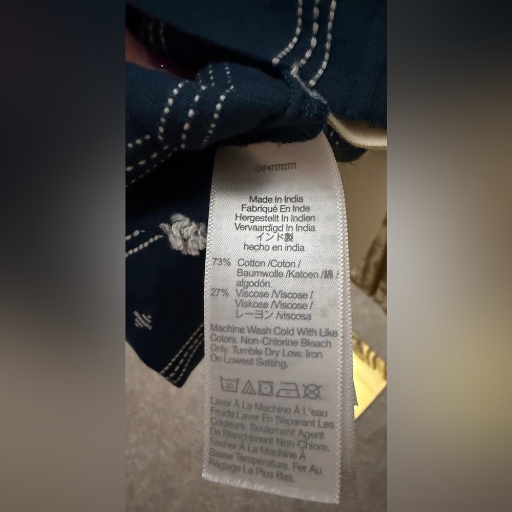 Madewell Indigo Patterned Blouse - image 6